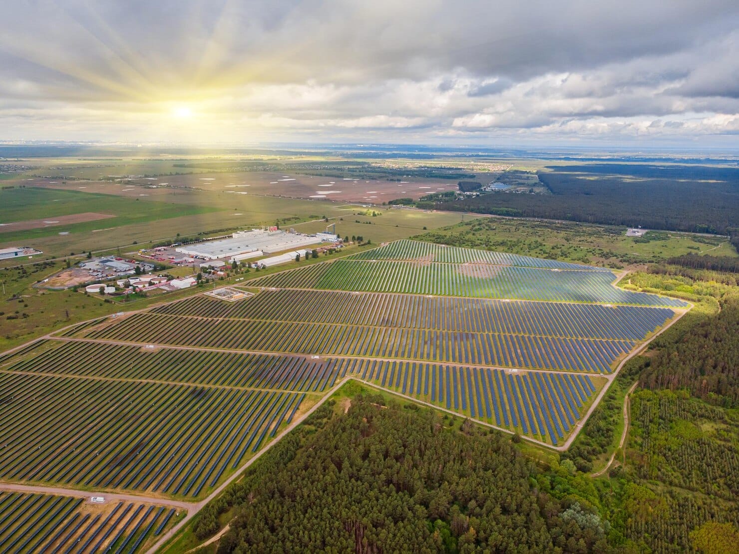 solar power plant field aerial view solar panels 661209 26